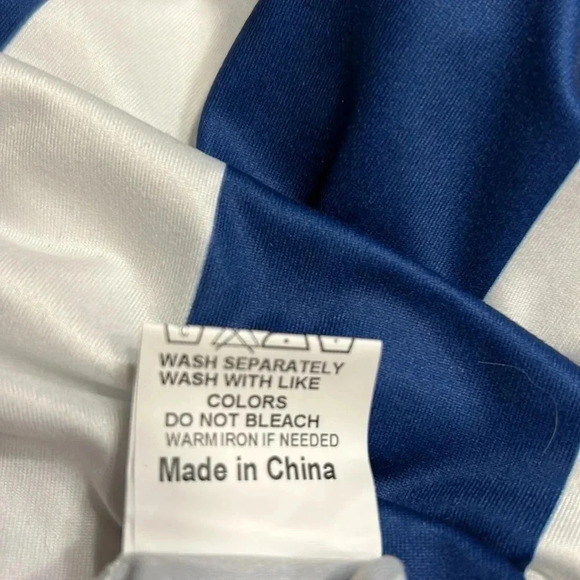 Y2K NWT HOUNT. Halter Dress, women S. Colorblock,striped,coastal,Resortwear - Picture 14 of 15